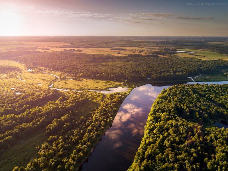 Закат над Клязьмой  фото превью