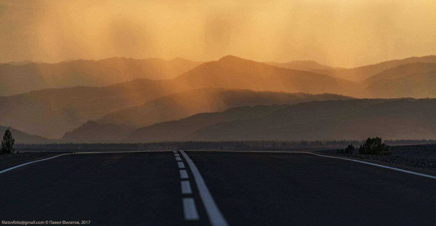 алтай, сибирь, siberia, лето, курай, дорога, чуйский тракт, altai, дождь, Павел Филатов