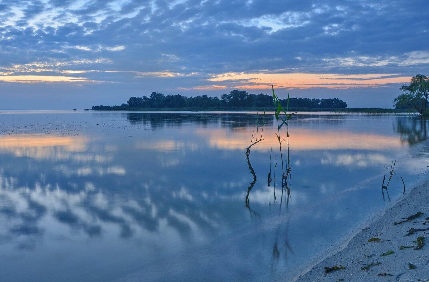 утро, рассвет, восход, река, Валерий Наумов