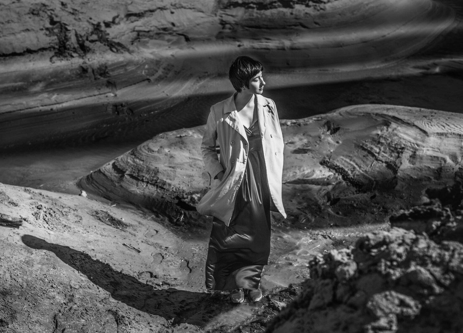 девушка,черно-белое,природа, Мария Буданова