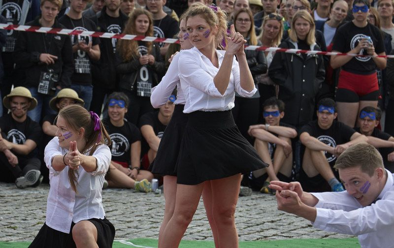 университет, студенты, шоу, спорт, юмор, Швеция День первокурсника в Швеции фото превью