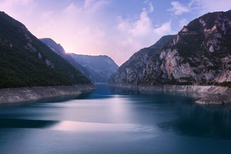 черногория, горы, каньон, река пива Каменные Великаны фото превью