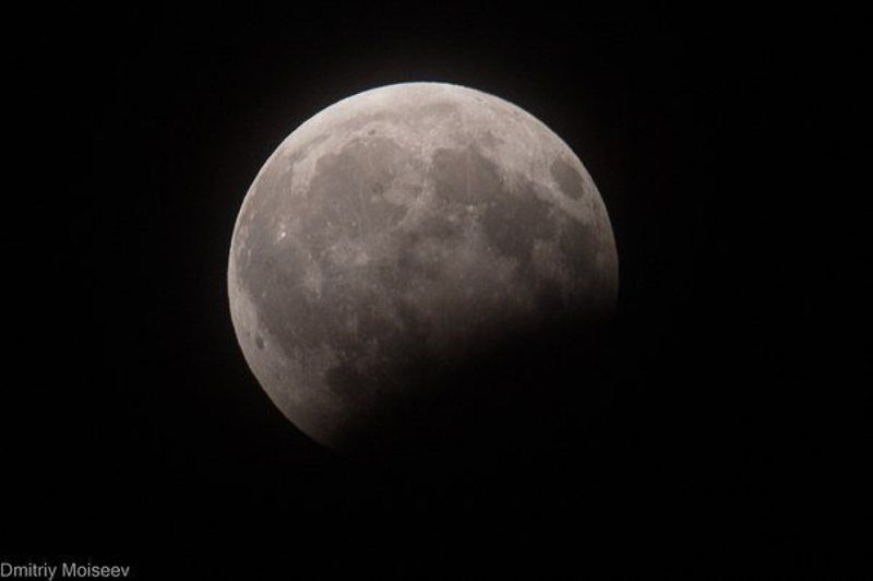 Луна, ночь, лунноезатмение, затмение Лунное затмение фото превью