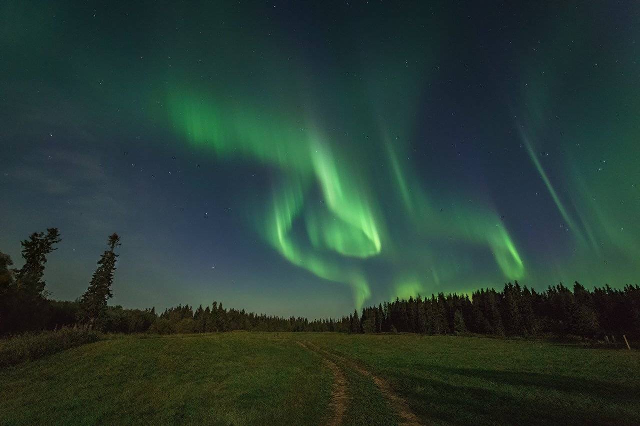печора,коми,север,северное,сияние, Игорь Подобаев