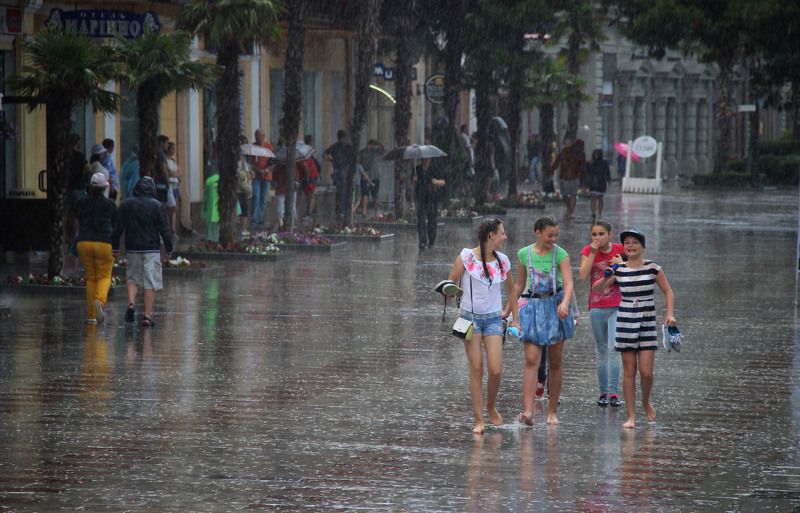 Дождь в Ялте фото превью