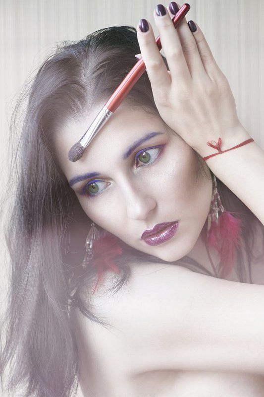 модель, портрет, визажист, визаж, makeup, make-up, девушка, женщина, beauty Makeup magic фото превью