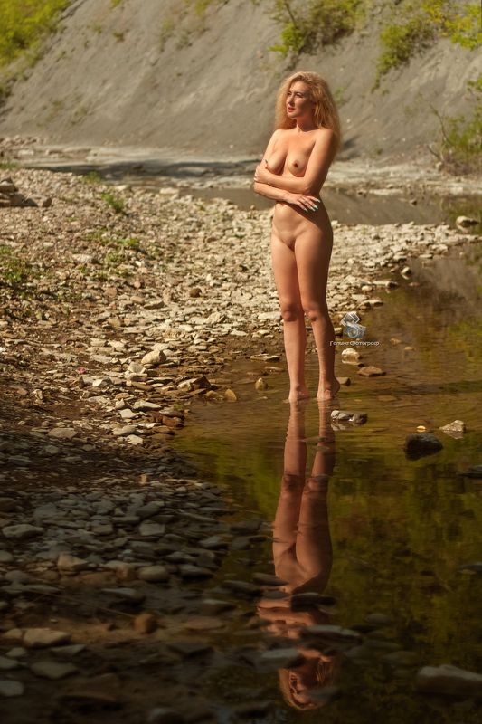 девушка, ню, эротика, обнажённое тело, фотосессии на природе, фотосессии ню, фотографы краснодара, река Красоты горной реки... фото превью