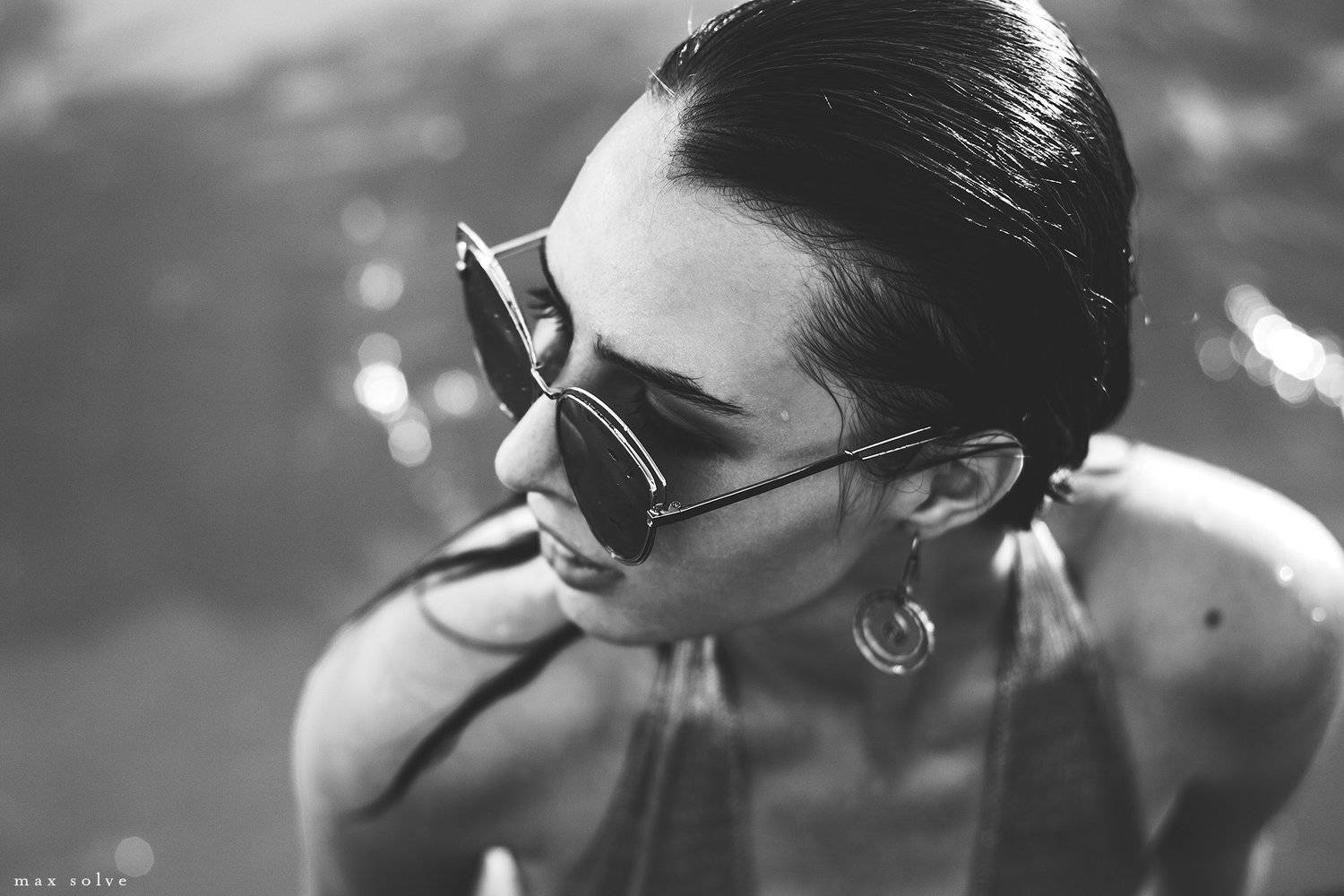 water, fashion , glamour, girl, model, models, girls, sexy, wet, face, hair, sea, summer, sunlight, sunny, glass, , Max Solve