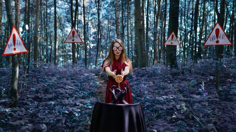лес, опасность, мистика, магия, сказка, соблазн, гипноз Соблазн фото превью