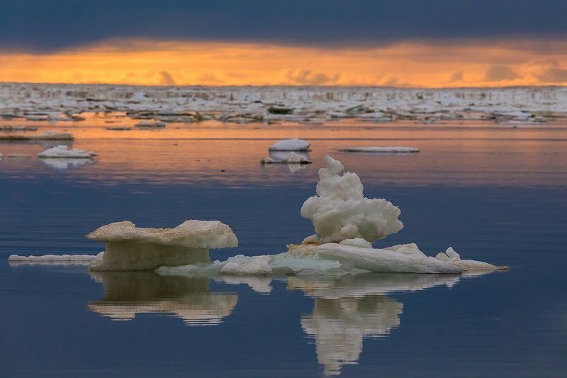 таймыр, море лаптевых, море, арктика, красноярский край, лед, льдины Затерянные в миражах фото превью