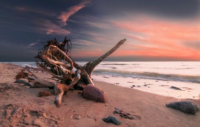 sea,sunset,sky,seascape Evening tune фото превью