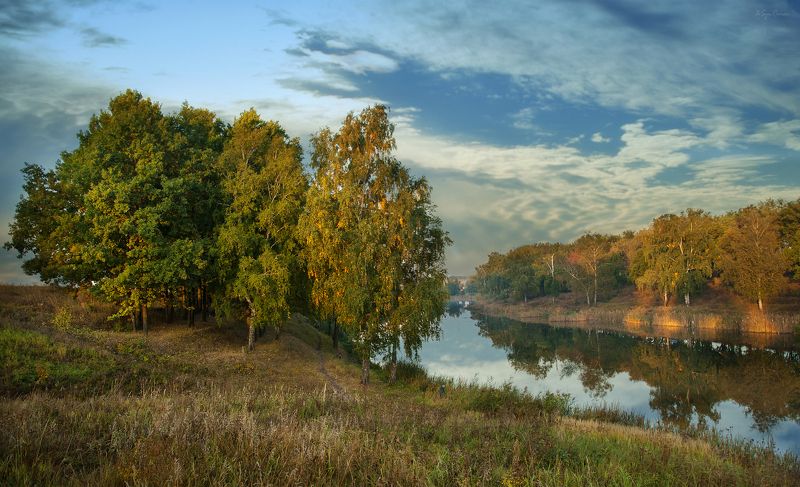 осень,утро,берег,река Сентябрь ... фото превью