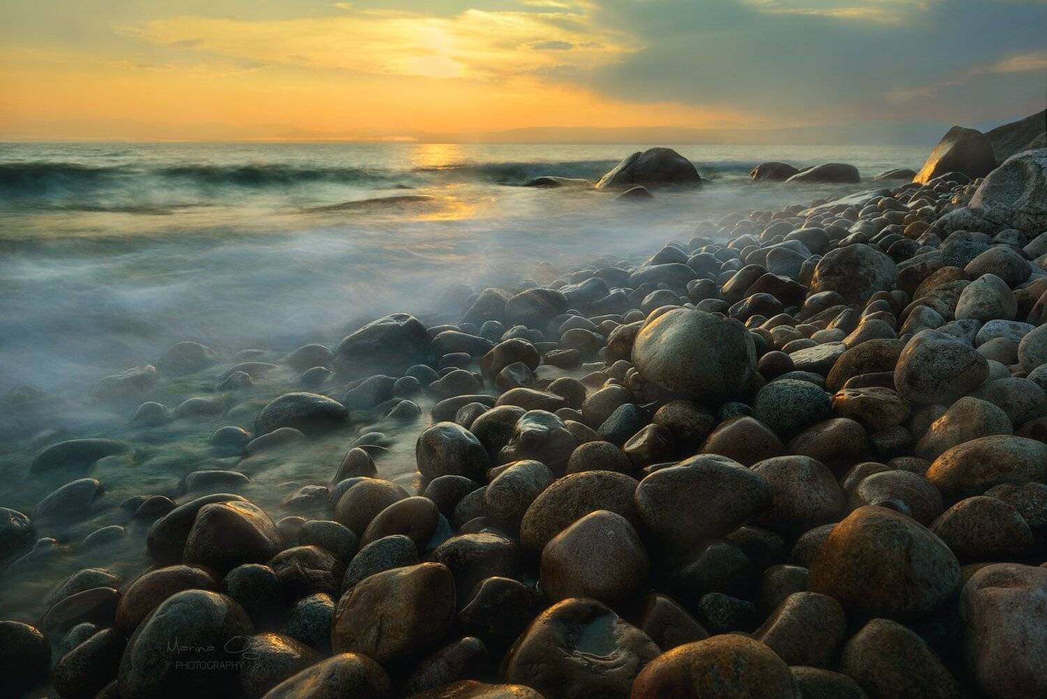 байкал, бурятия, камни, закат, Марина Огнева