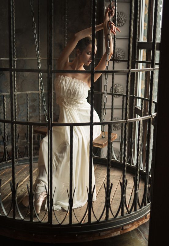 балерина, клетка,закат Алина фото превью