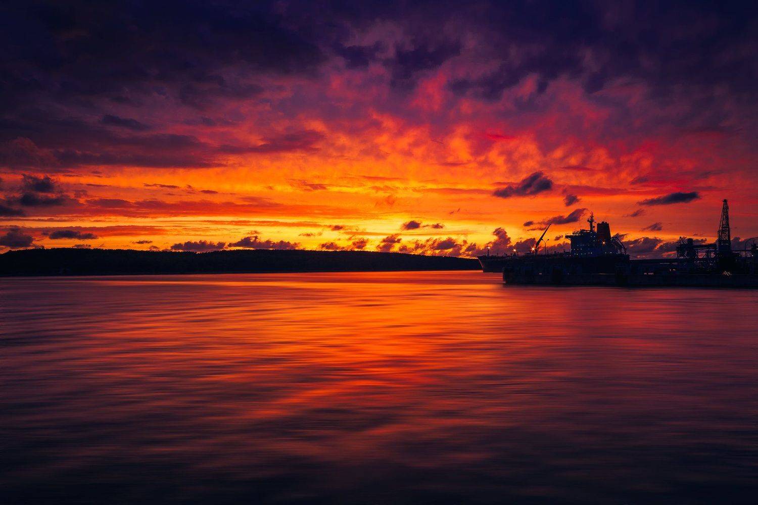 klaipeda, port, lithuania, sunset, colors, Руслан Болгов (Axe)
