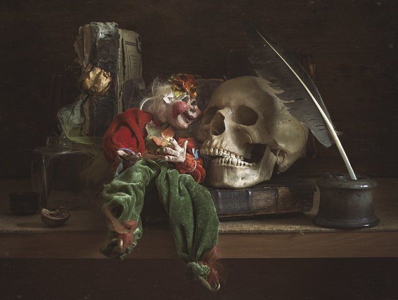 натюрморт, still life Разговор в ночи. (Натюрморт с чертовщинкой) фото превью