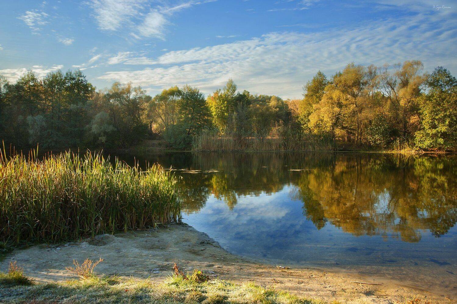 осень,утро,берег,река, Roma  Chitinskiy