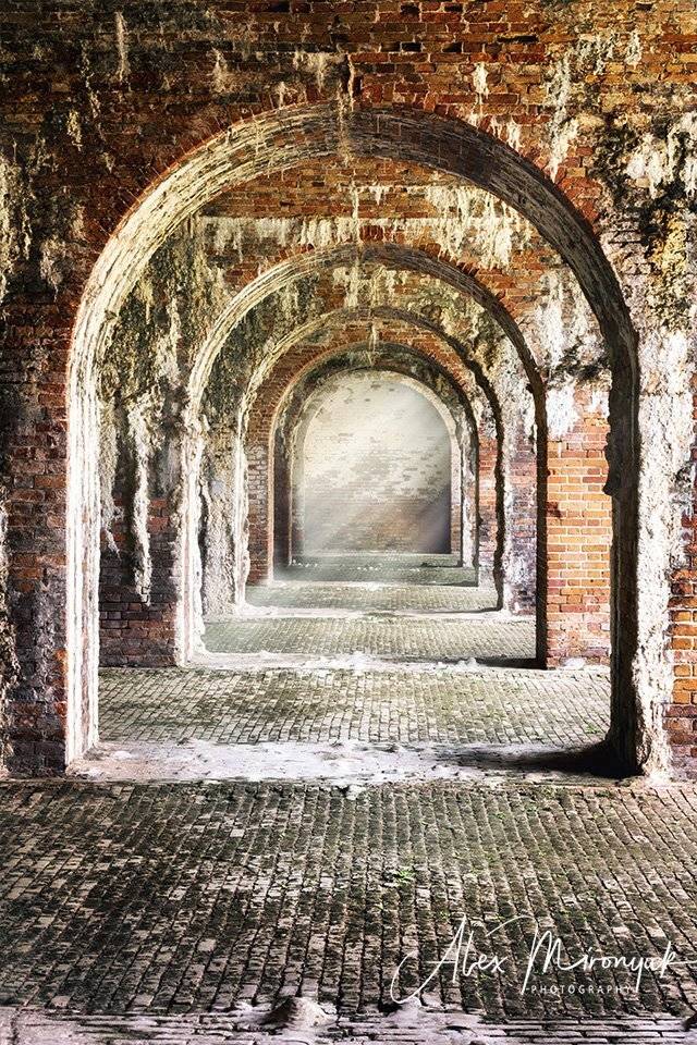 форт, крепость, история, галерея, арки, коридор, абстракция, архитектура, кирпич, стена, лофт,, Alex Mironyuk