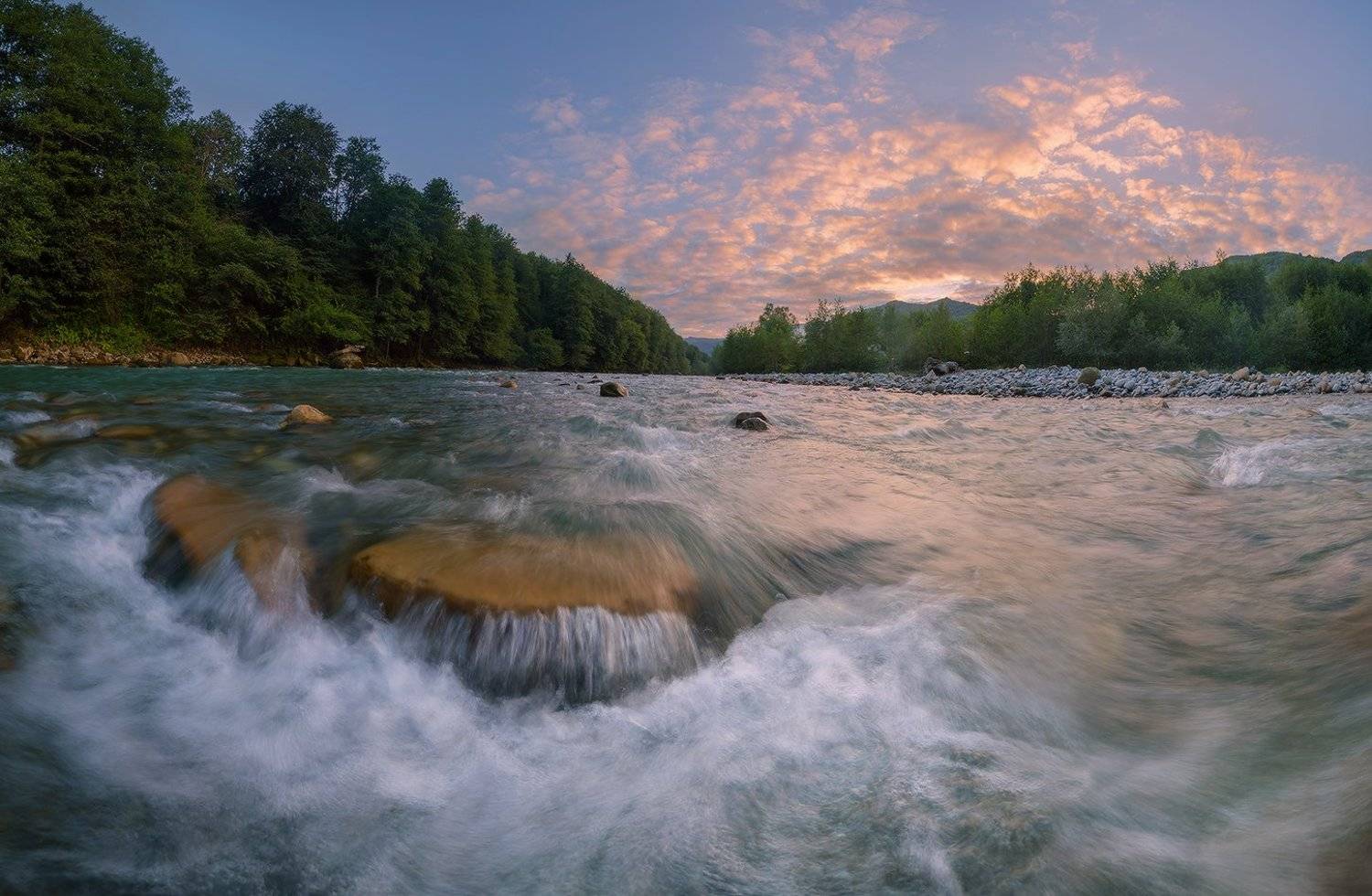 западный кавказ малая лаба бурный вечер песчанник, Николай Мысливцев