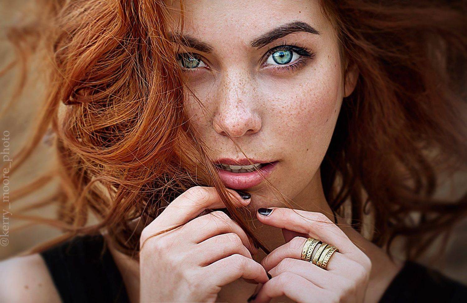 portrait, girl, beauty, freckles, dream,  портрет, Kerry Moore