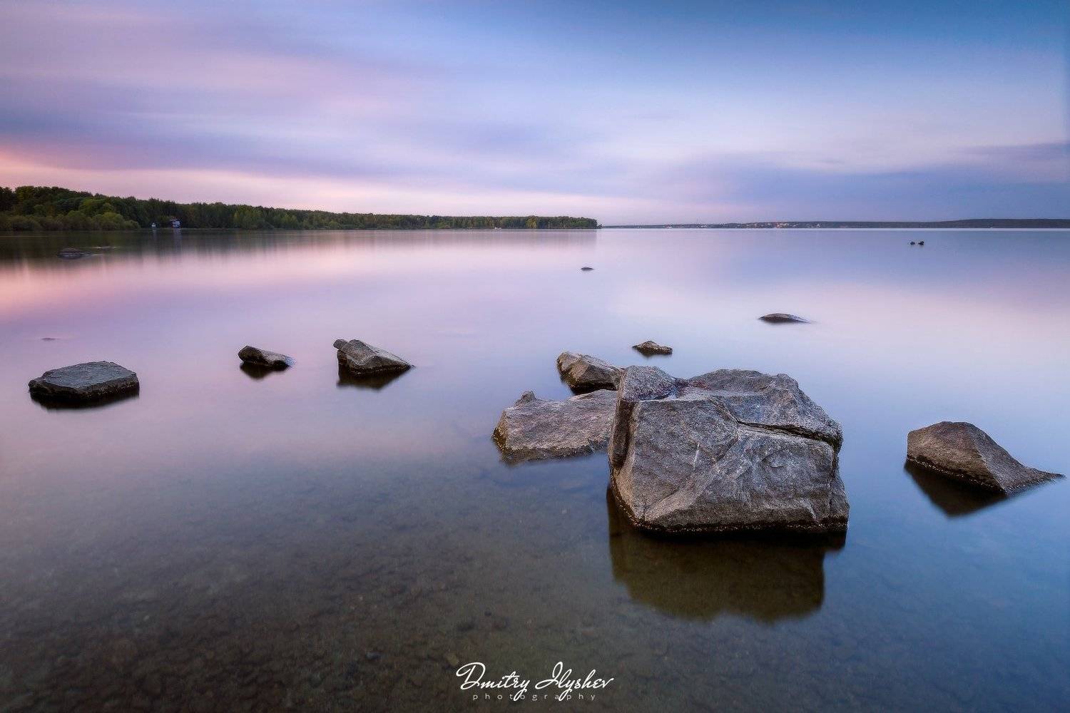 длинная выдержка, вечер, озеро, урал, вода, пейзаж, россия, природа, Dmitry Ilyshev
