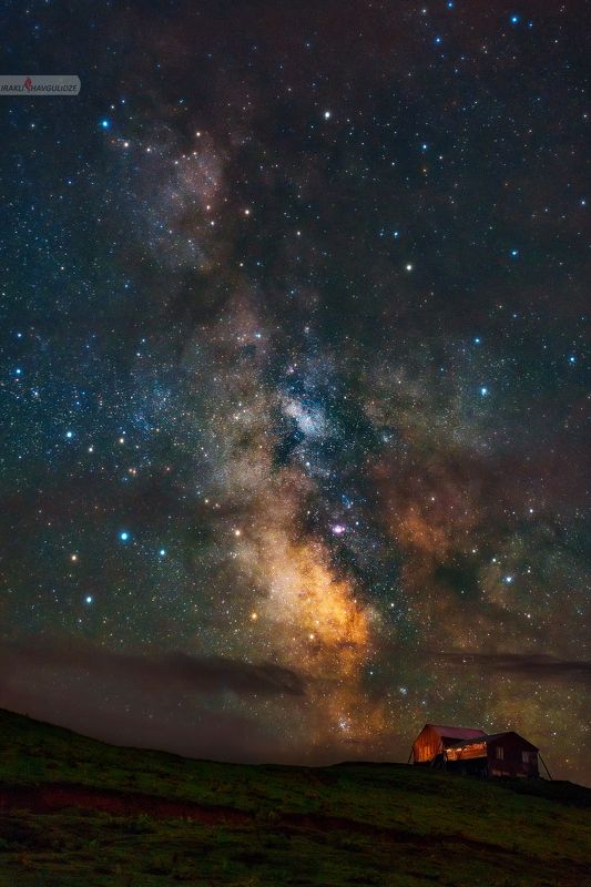 млечный путь , природа, грузия, гомисмта, гуриа Млечный путь над ГомисМта фото превью