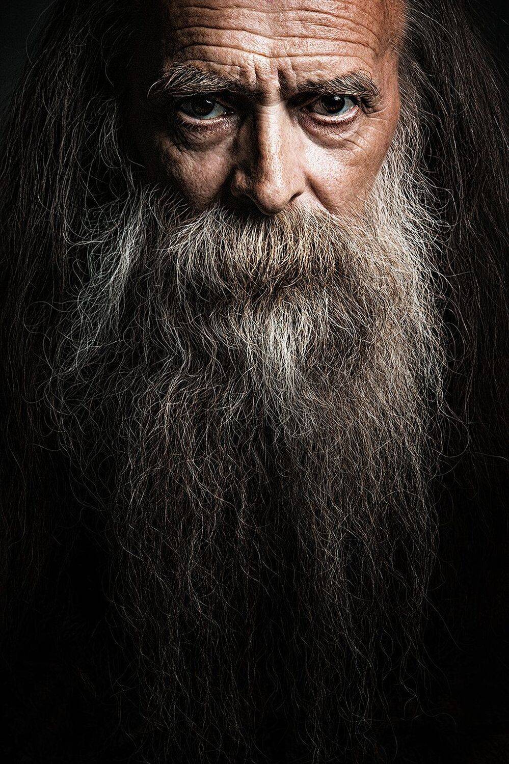 мужчина, портрет, старец, мудрость, борода, седая, Дарья Комарова