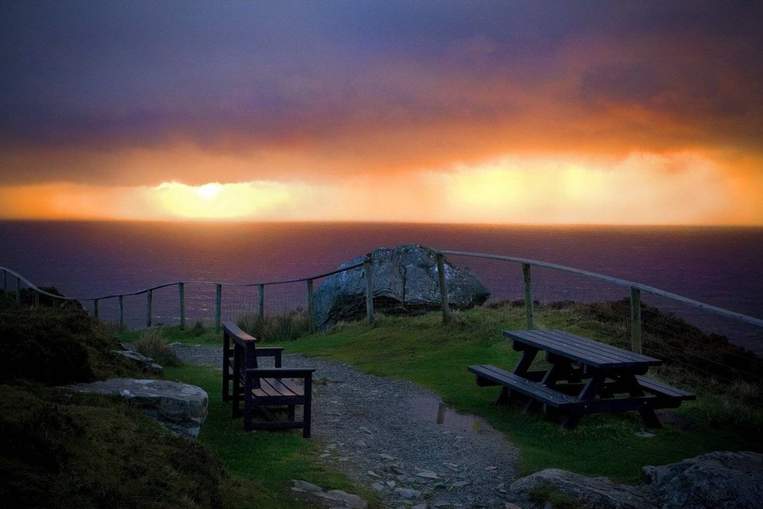 закат, дождь, шторм, тучи, Екатерина Богданова