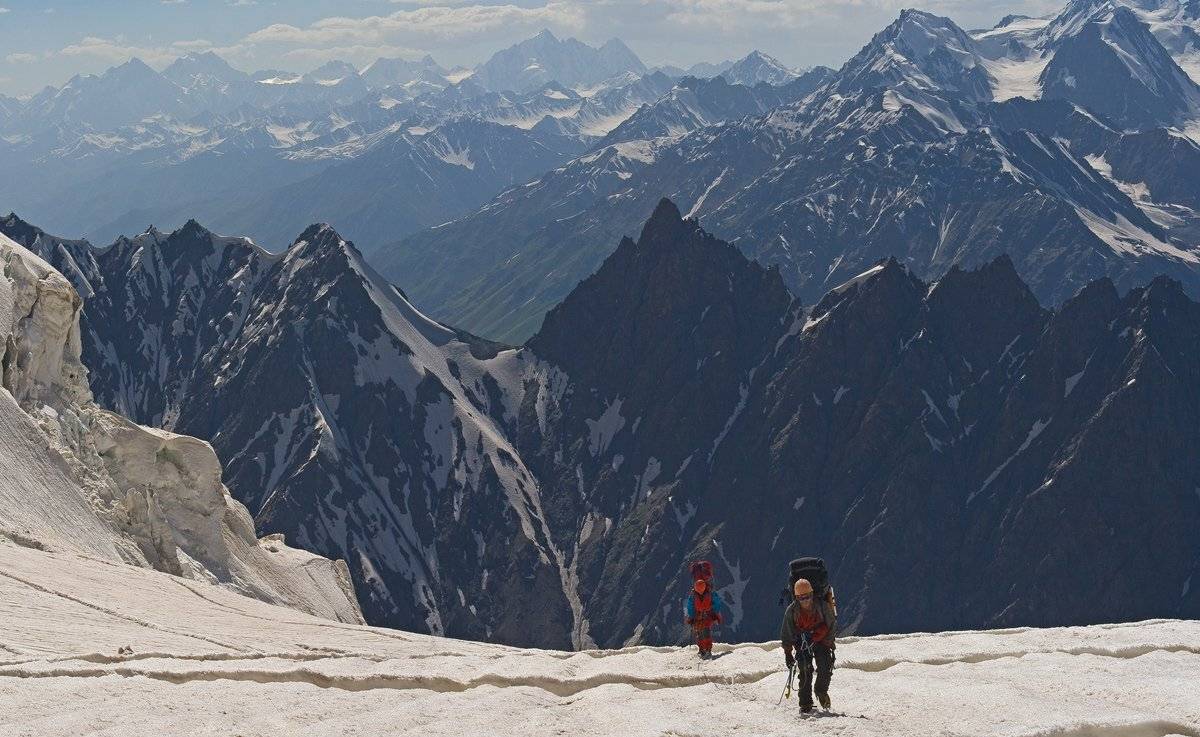 памир, поход, под перевалом шмидта, по ледопаду., Андрей Chogori Громов