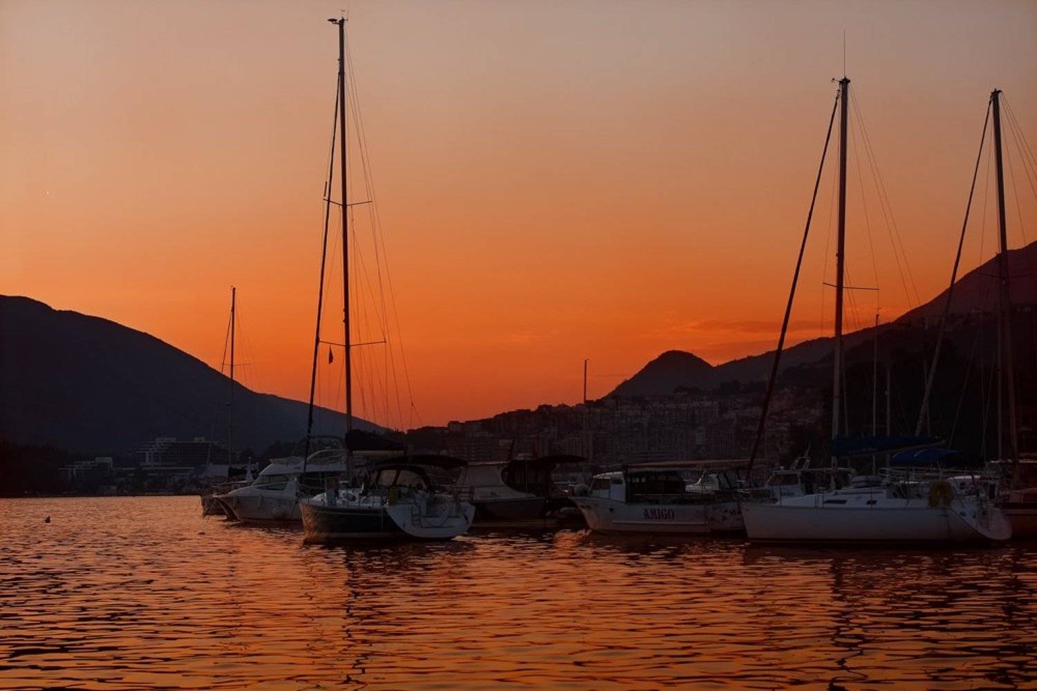 закат, море, viktorova