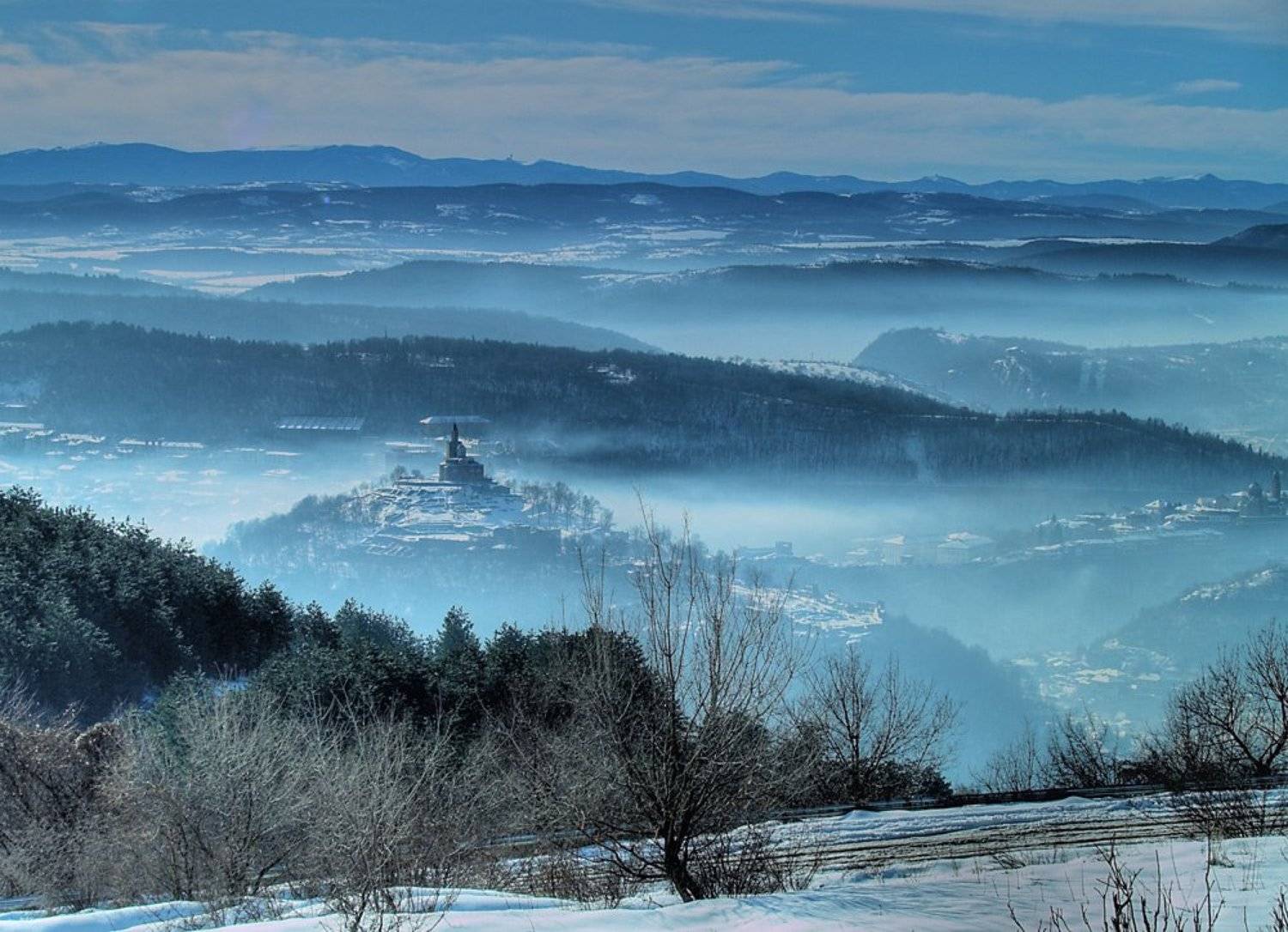 зима, сняг, крепос, царевец, Petya Georgieva