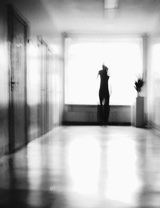 цветок и танцор напротив окна фото превью