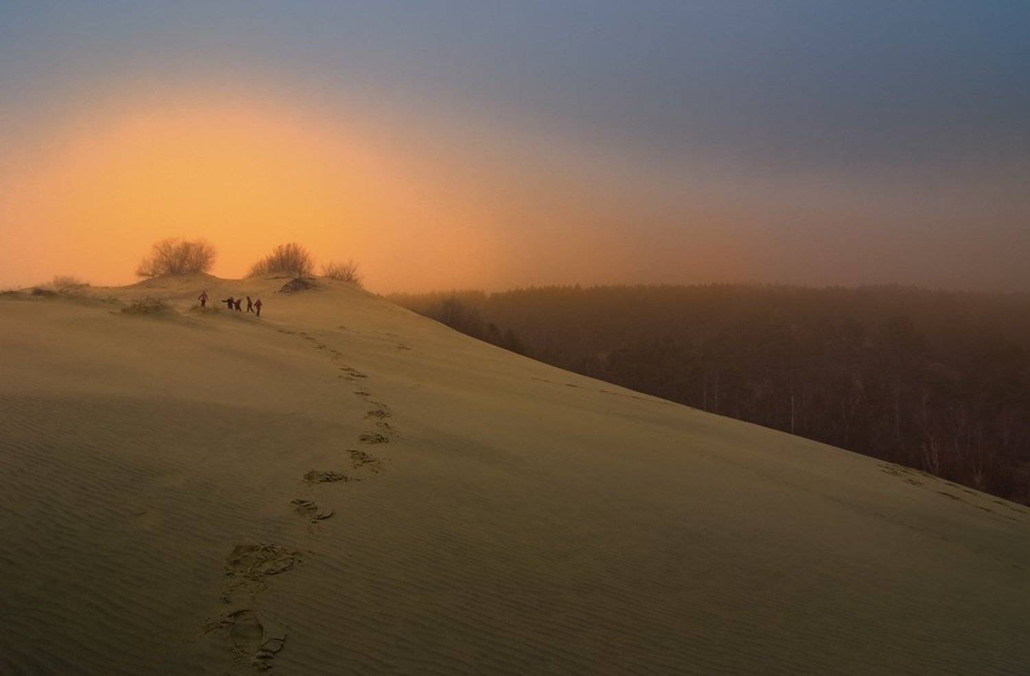 дюны, закат, Александр Титаренко