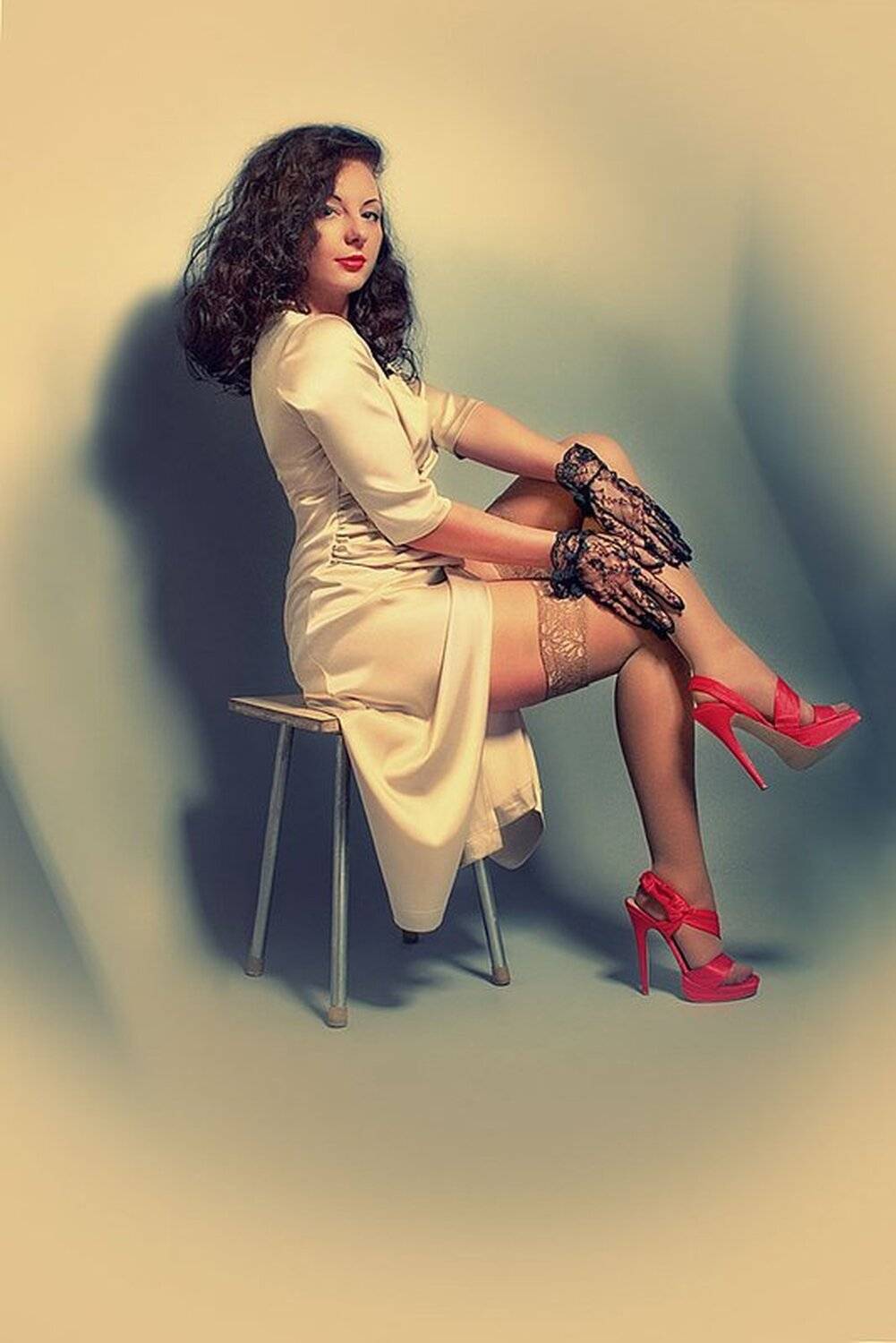 винтаж, ретро, девушка, гламур, vintage, retro, girl, glamor, Lilli