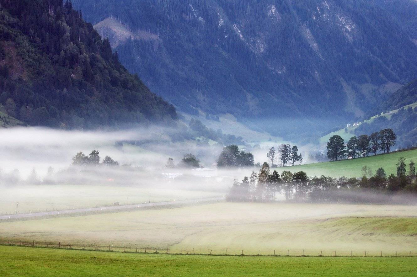 горы, австрия, туман, Людмила Прокофьева