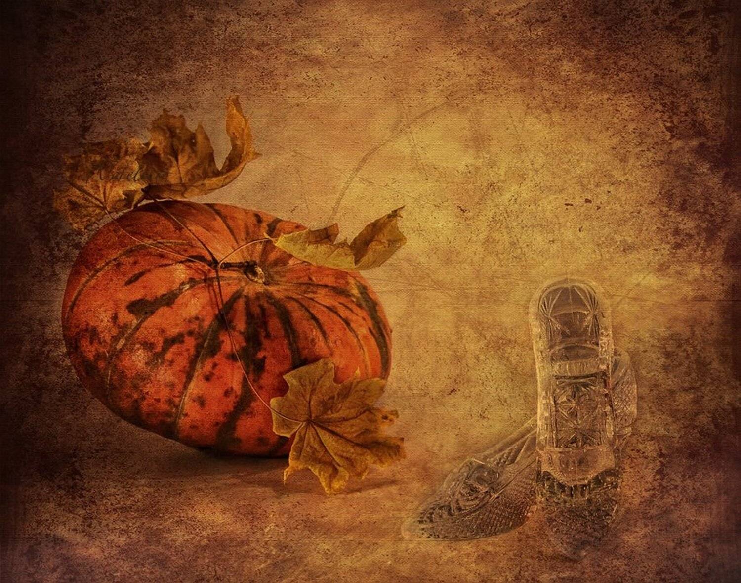 тыква, туфельки, золушка, сказка, натюрморт, световая кисть, обработка, Наталья Кузнецова (Nateletro)