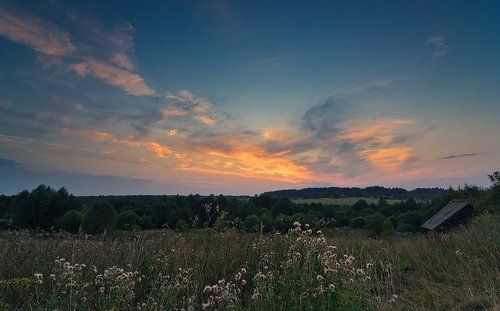 Лето. Деревня. Вечер.