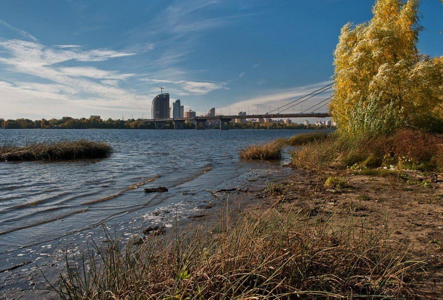 днепр, осень, облака, киев, Elena