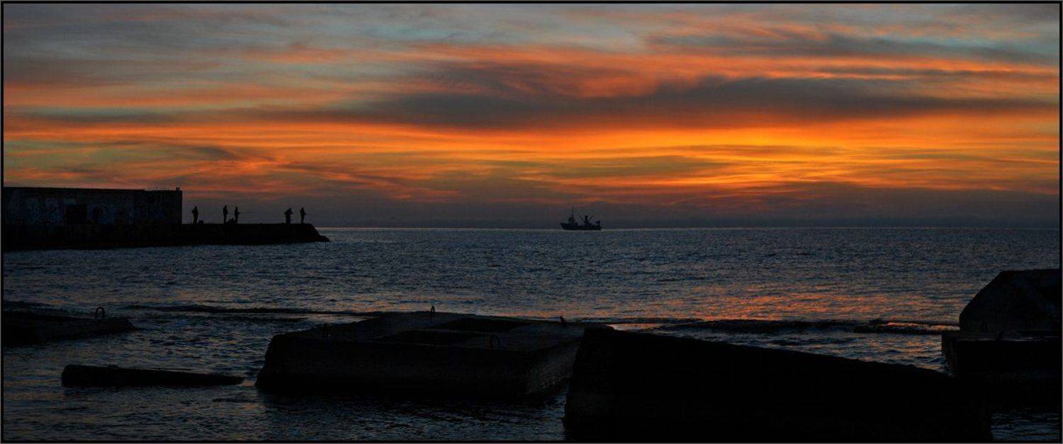 крым, рассвет, Владимир Метцгер