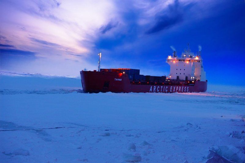 льды, надежда, талнах, закат СВОЯ КОЛЕЯ фото превью