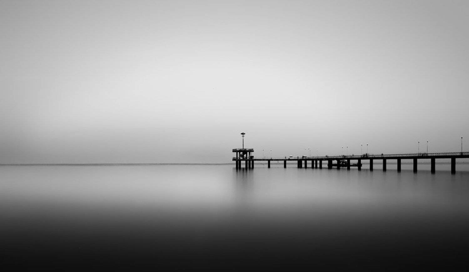 море, тишина, мост, пирс, Жечо Планински