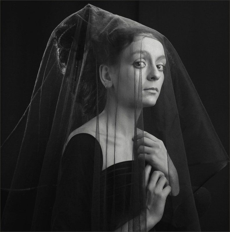 дама, вуаль, образ.. дама под вуалью.. фото превью