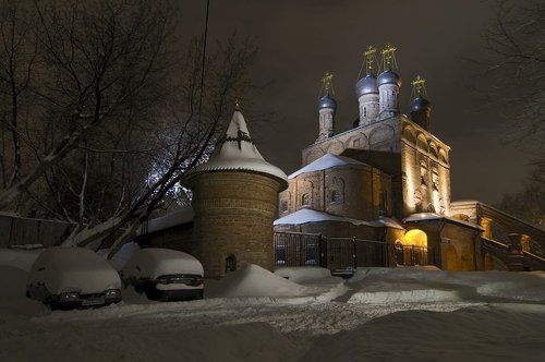 Крутицкое, морозный вечер.