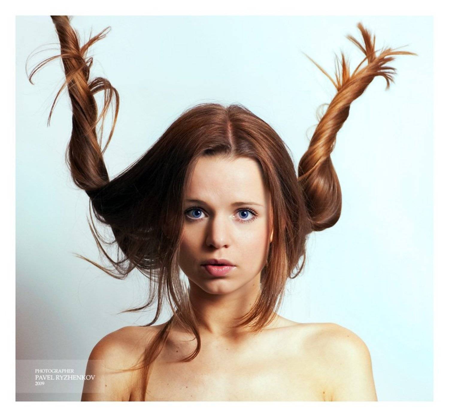девушка, косички, Павел Рыженков