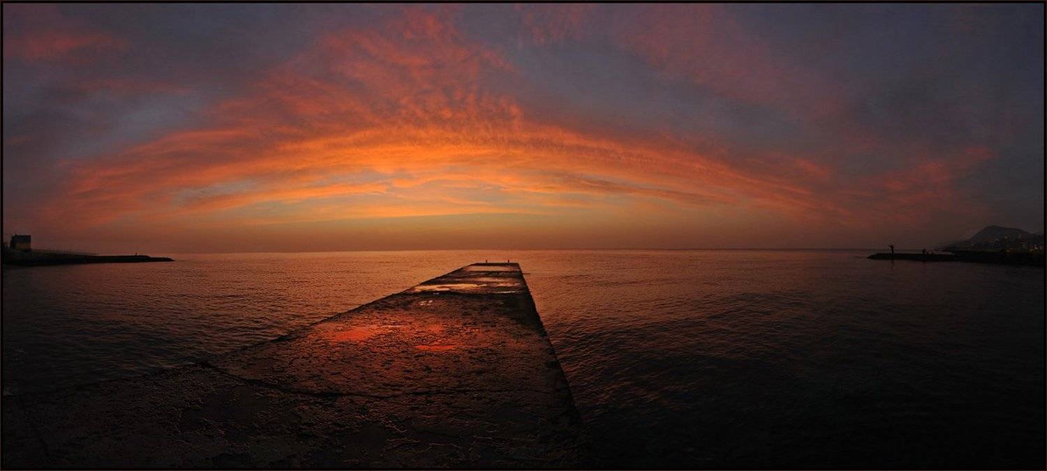 крым, восход, море, небо, Владимир Метцгер