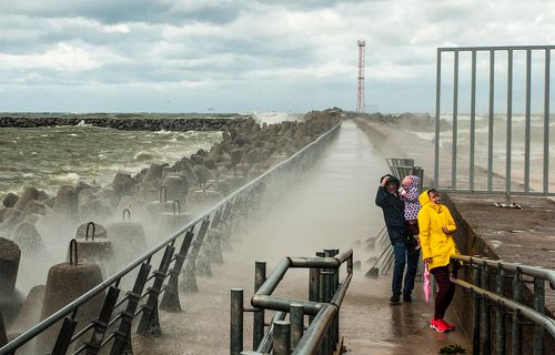 During the storm