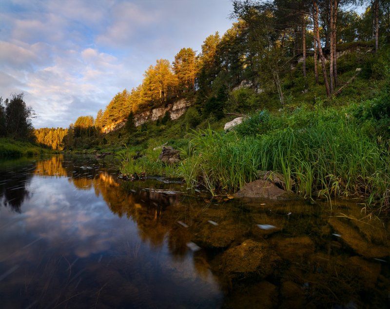 пейзаж, пейзажная съемка, утро, осень, свежесть,сентябрь, никон, landscape, morning, Пришла осенняя пора фото превью