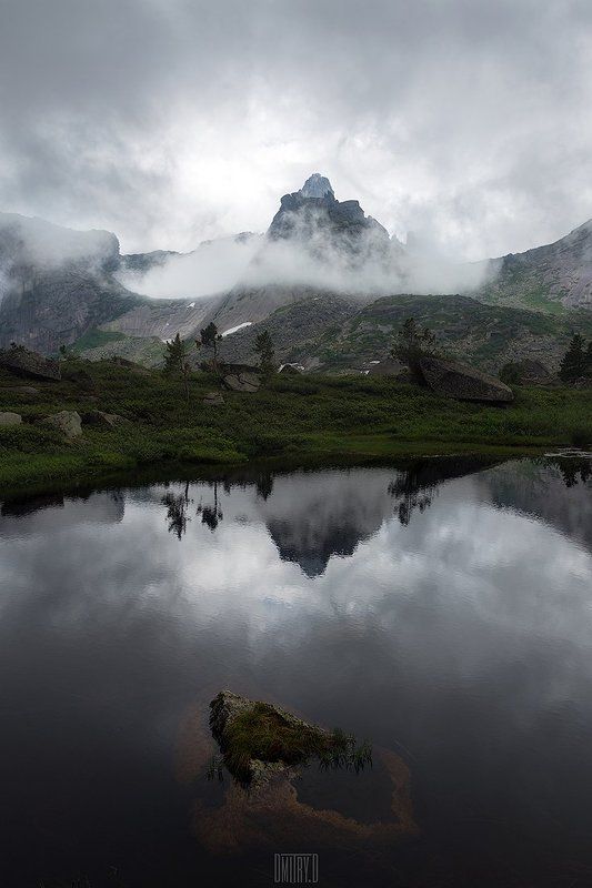 ергаки, пейзаж, горы, россия, облака,  фото превью