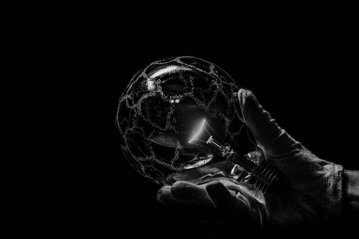 bnw, lamp, light, energy, filament, hot, electricity, Antonio Coelho