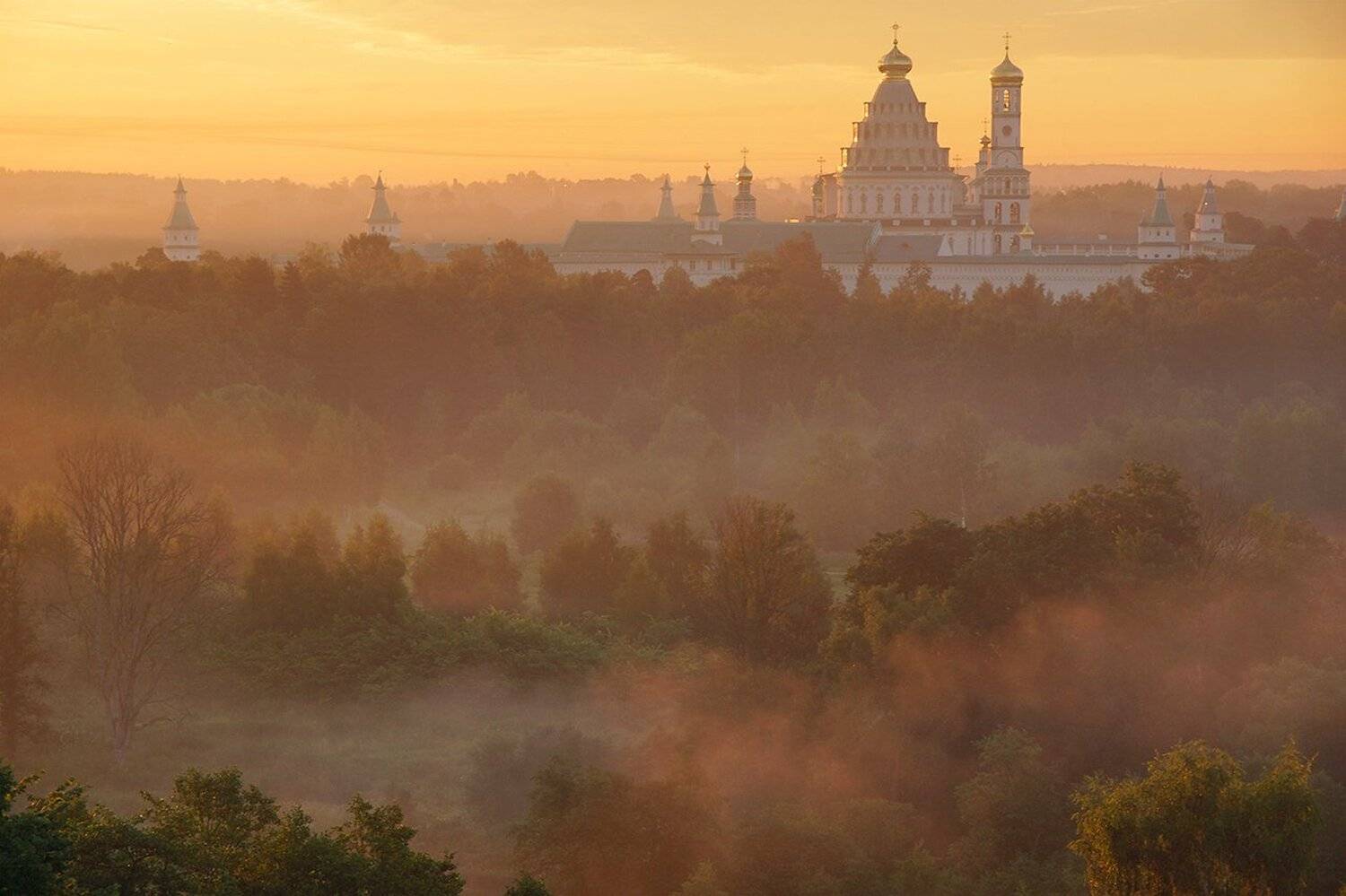 монастырь, рассвет, истра, Петр Косых